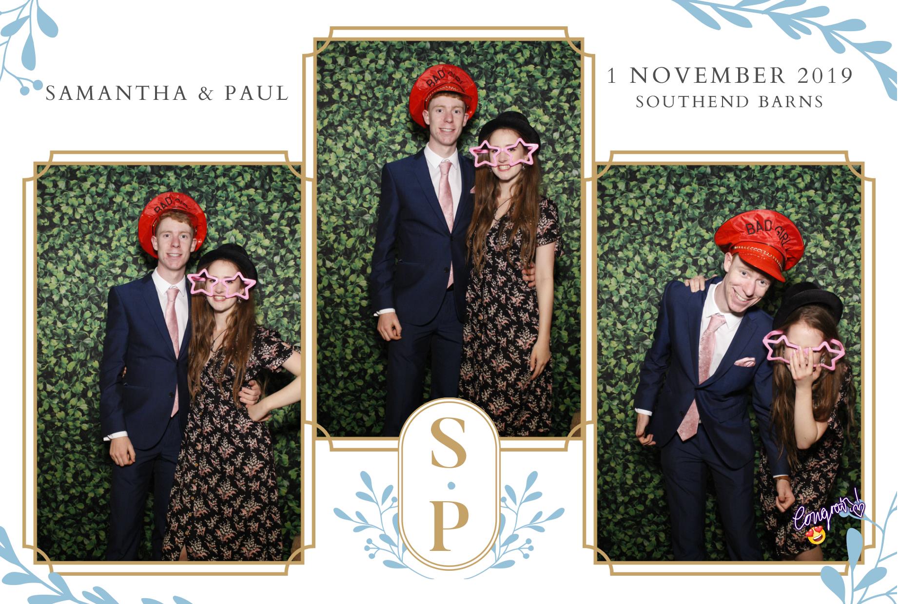 Paul and Samantha's Wedding | View more photos from the event at gallery.myphotoboothexperience.co.uk/u/MyPhotoBoothExperienceLtd/Paul-and-Samanthas-Wedding